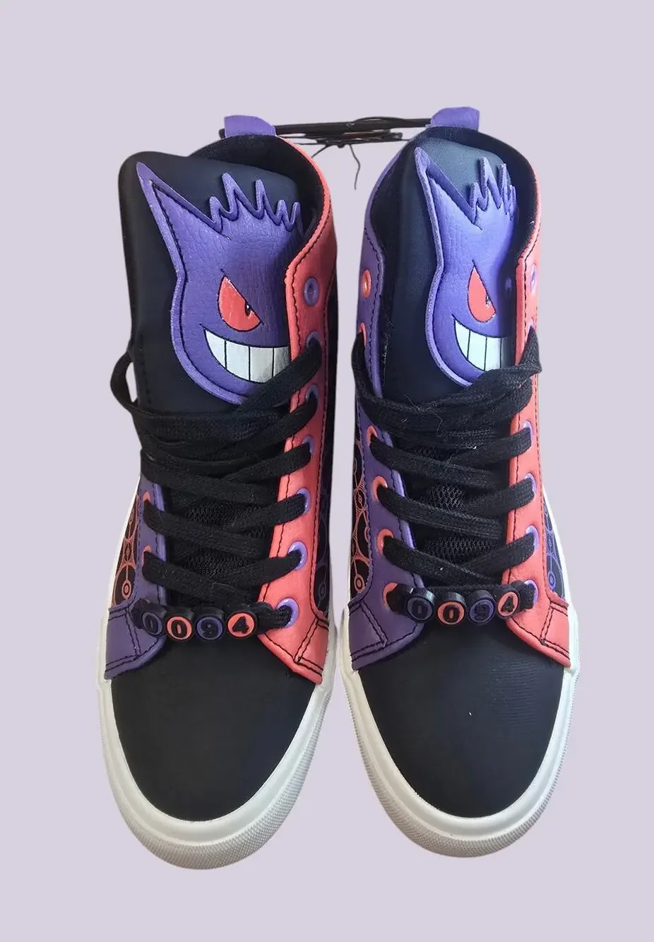 Pokémon Gengar High Top Shoes Ground Up Purple Black Chunky NWT 6